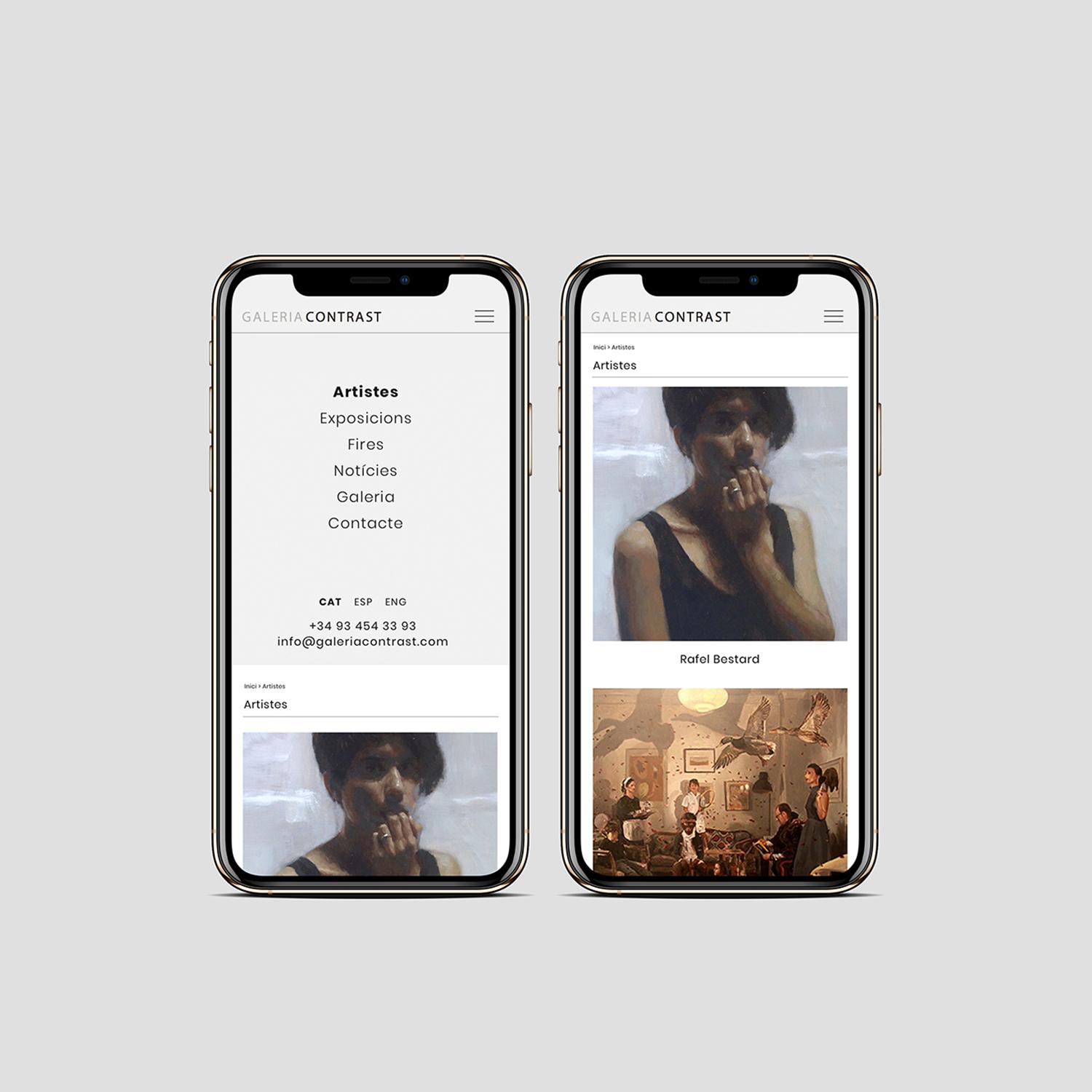 Website Galeria Contrast